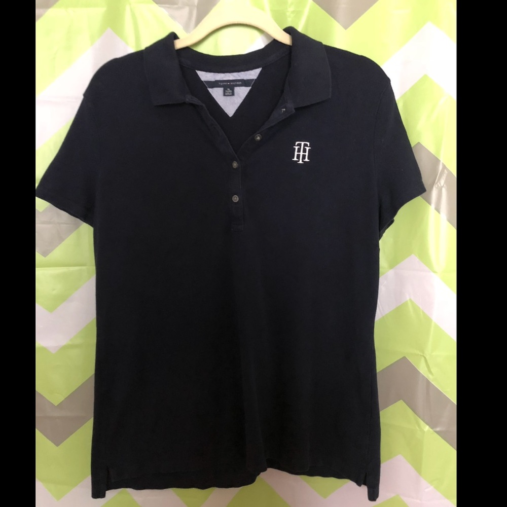 XL Tommy Hilfiger Dark Navy Polo Shirt (Women)